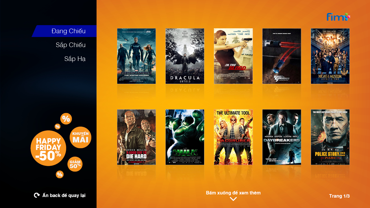 Ứng dụng FIM+ xem phim mọi lúc mọi nơi Ứng dụng FIM+ xem phim mọi lúc mọi nơi