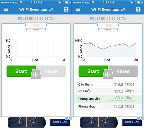 ứng dụng Wi Fi SweetSpots