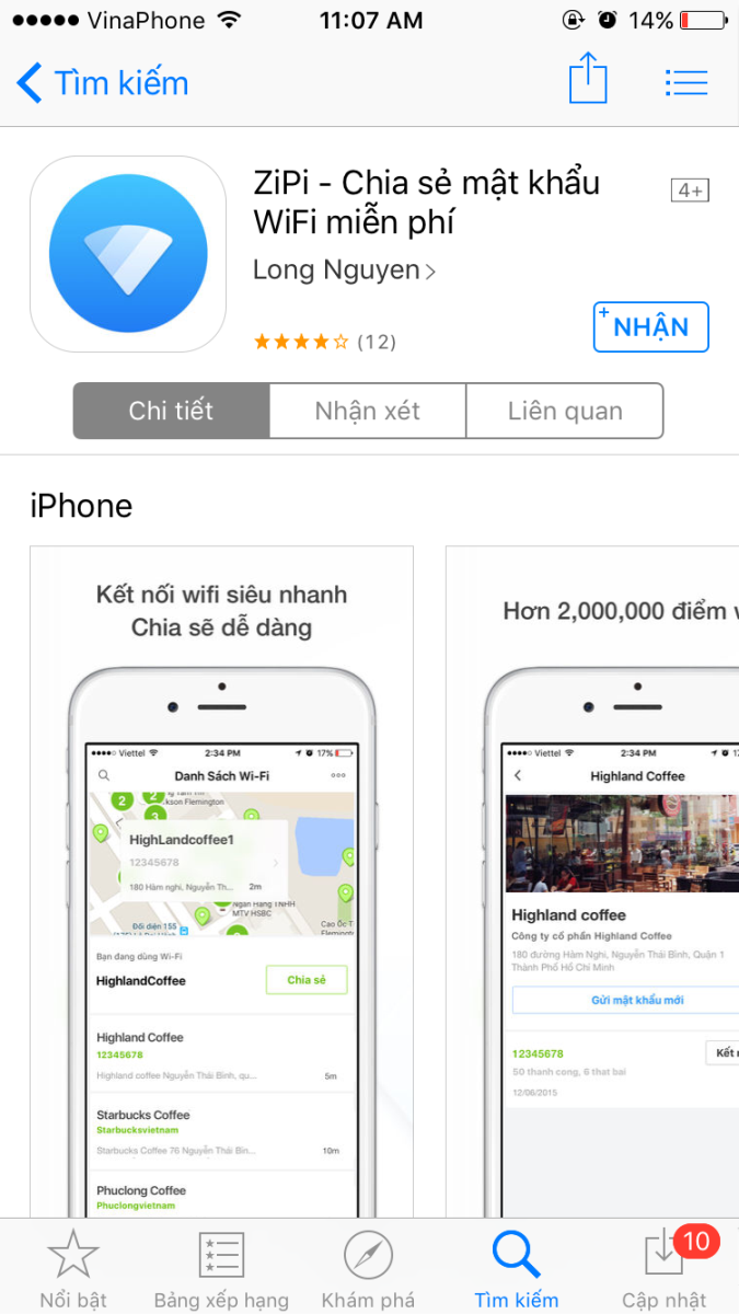 ZiPi: Ứng dụng Free Wifi