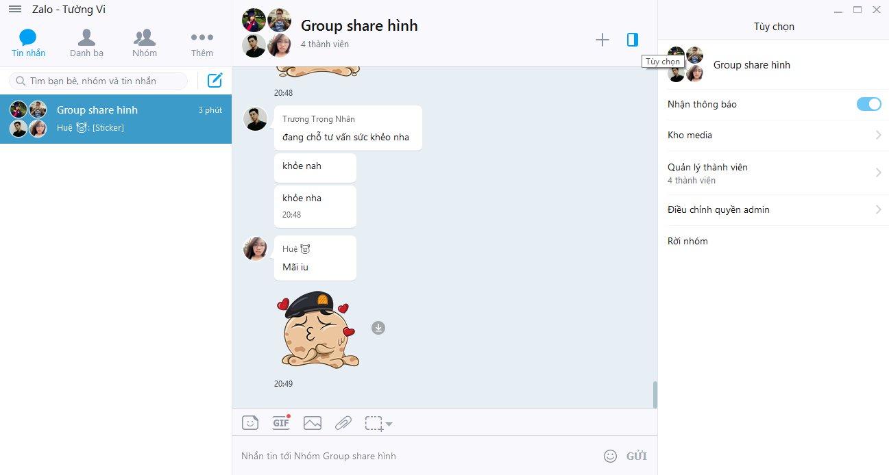 Những tính năng thú vị của phiên bản Zalo mới trên PC