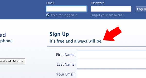 Cái giá phải trả cho sự miễn phí của Facebook