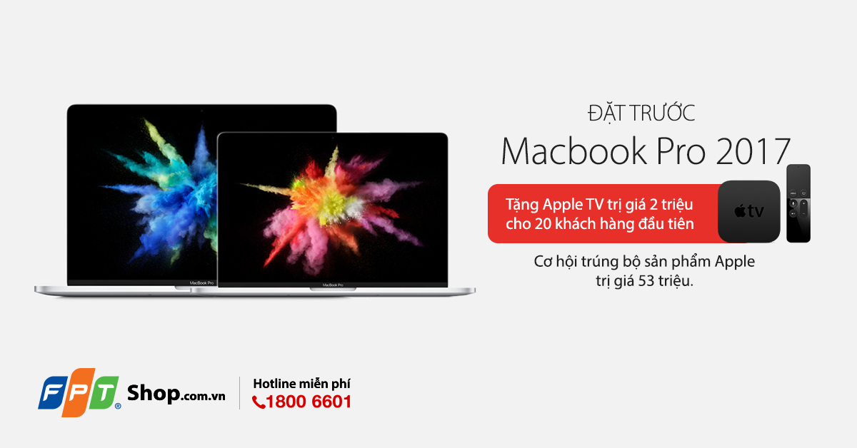 MacBook Pro 2017 chính hãng sắp lên kệ tại Việt Nam