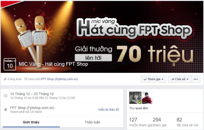 Cuộc thi Mic vàng – Hát cùng FPT Shop