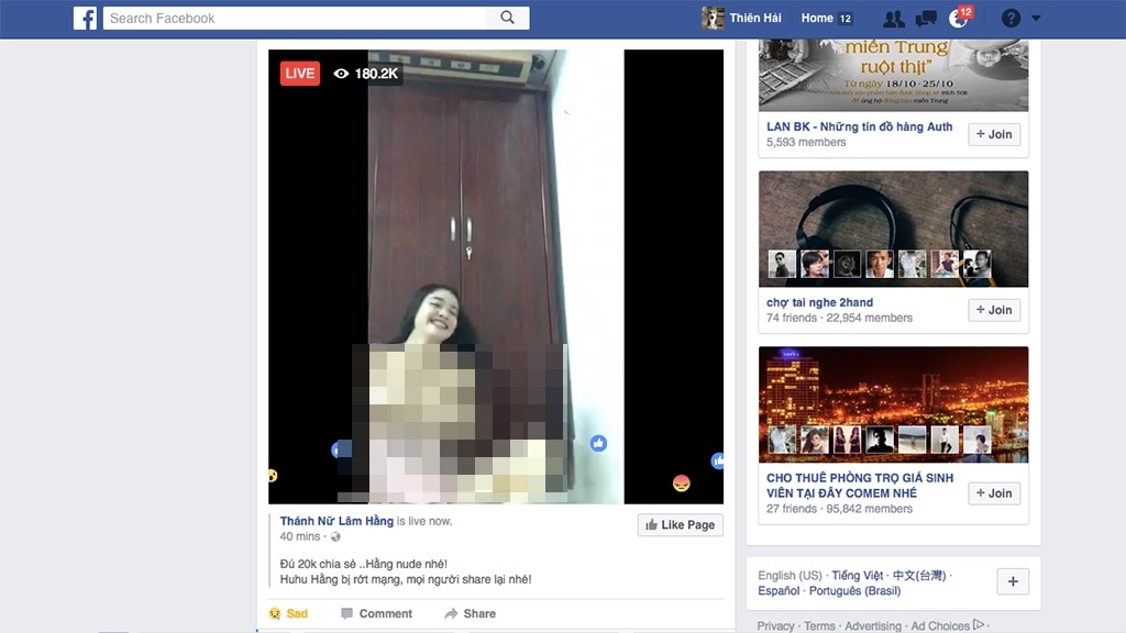 Facebook thử nghiệm AI lọc livestream có nội dung xấu