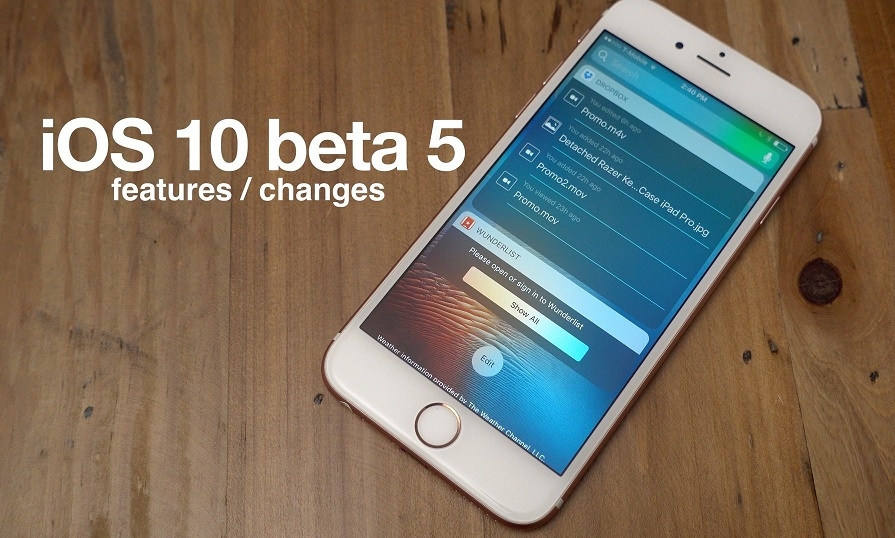 Apple tiếp tục phát hành iOS 10 Beta 5 cho iPhone, iPad