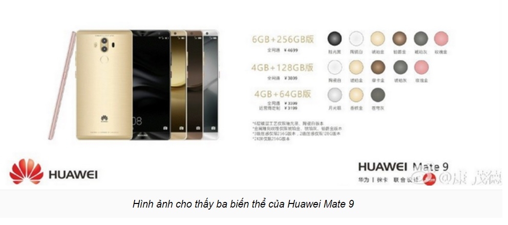 Huawei Mate 9 có thể sẽ được phát hành với 3 phiên bản cấu hình khác nhau 2 Huawei Mate 9 có thể sẽ được phát hành với 3 phiên bản cấu hình khác nhau