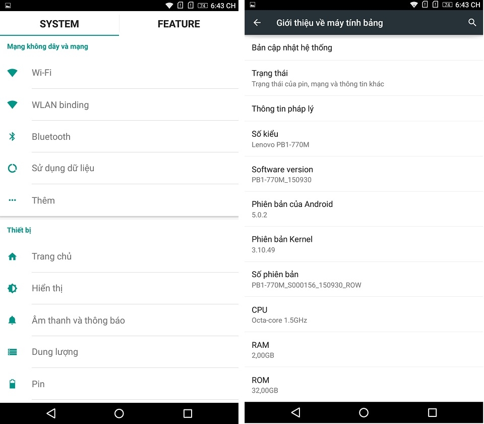 Đánh giá giao diện Lenovo Phab Plus