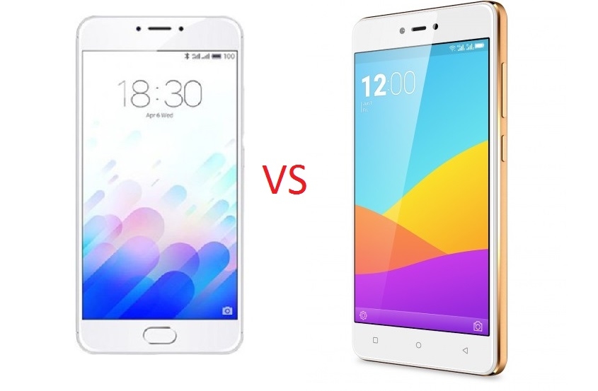 So sánh Gionee S6s và Meizu M3 Note