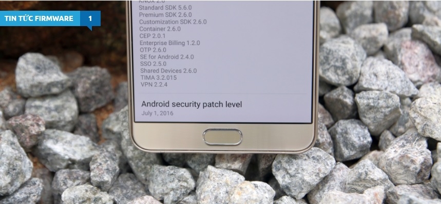 Samsung Galaxy Note5 nhận bản vá lỗi bảo mật tháng Bảy tại Ấn Độ