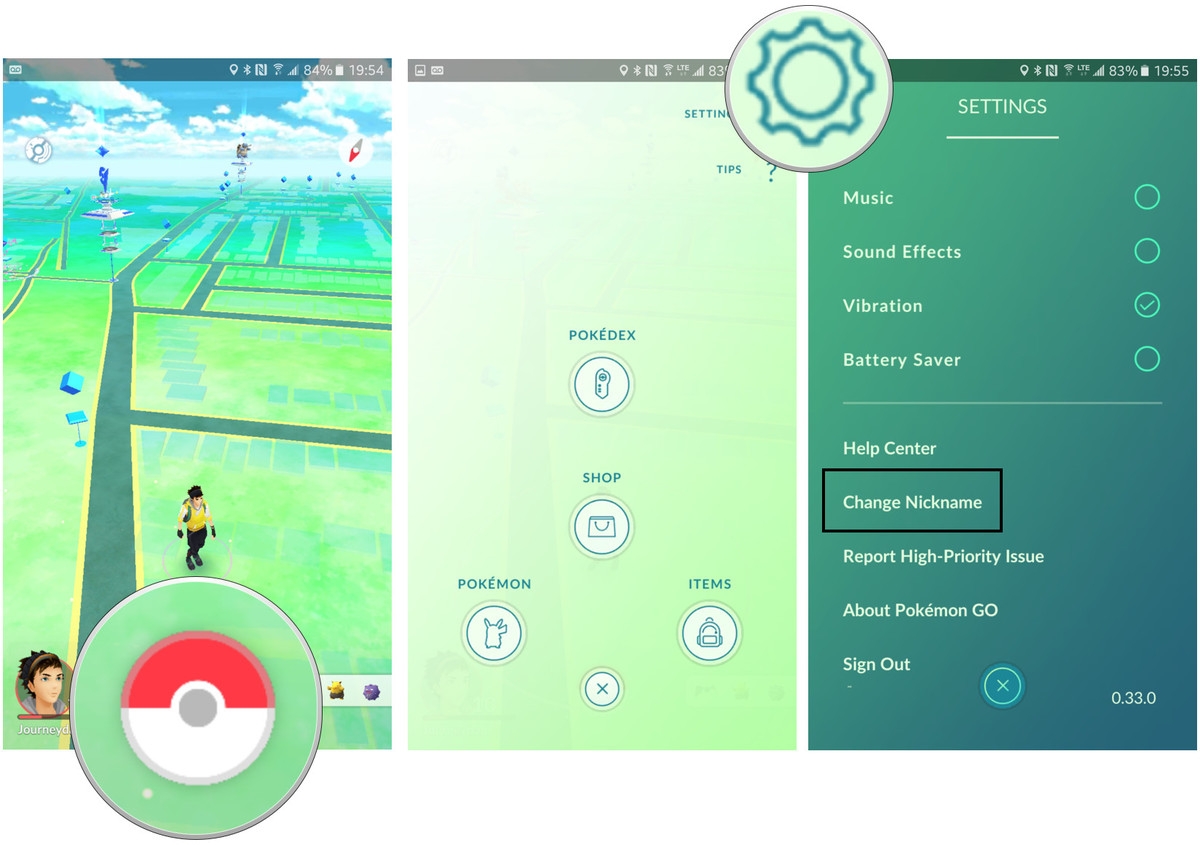 Hướng dẫn thay đổi nickname trong Pokemon Go cho Android