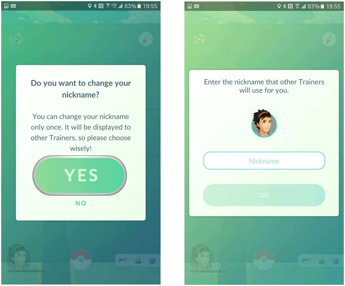 Hướng dẫn thay đổi nickname trong Pokemon Go cho Android