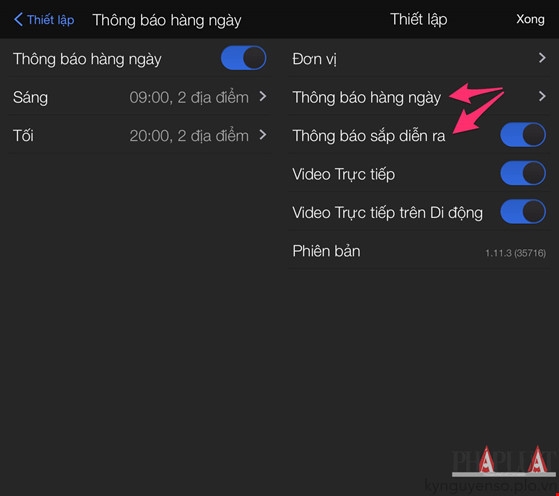 Cách nhận tin nhắn cảnh báo trời mưa trên smartphone Cách nhận tin nhắn cảnh báo trời mưa trên smartphone