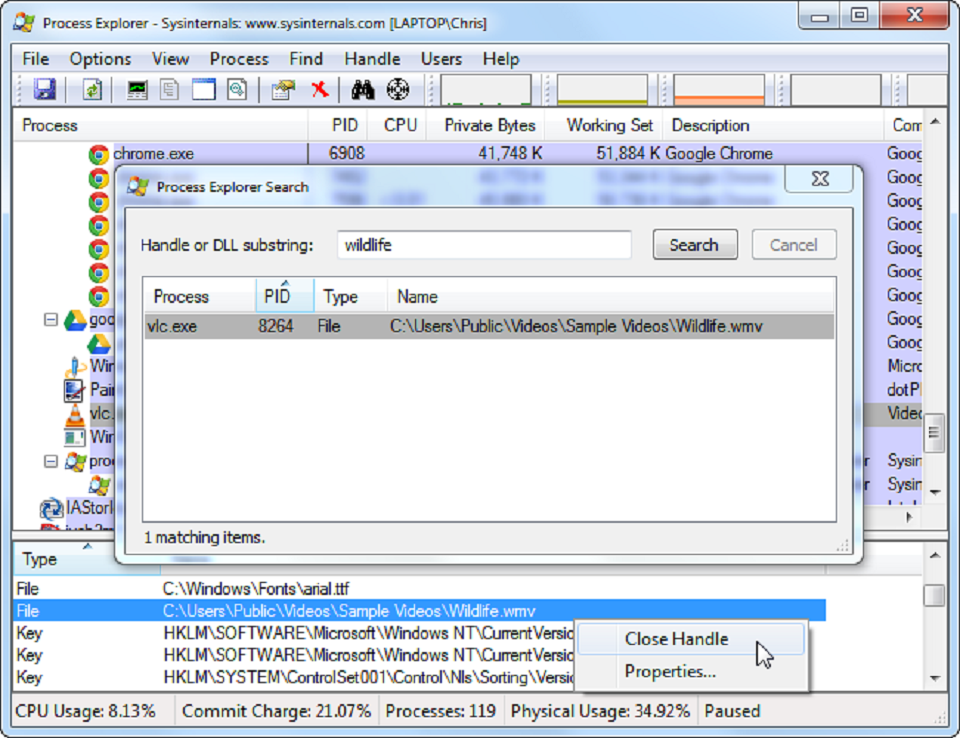 Mở khoá cho tệp bị khoá Mở khoá cho tệp bị khoá