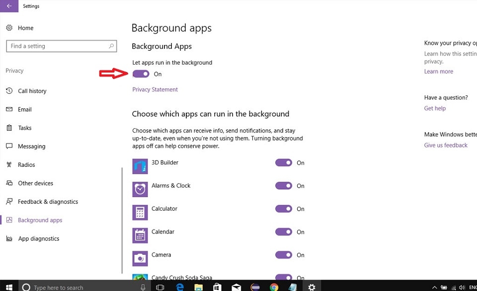 Tắt ứng dụng chạy ngầm Tắt ứng dụng chạy ngầm