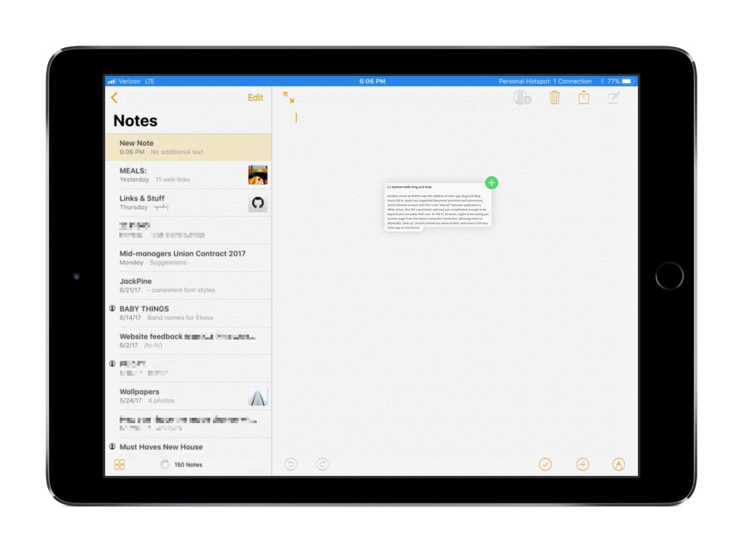Nâng cấp ghi chú (Notes)