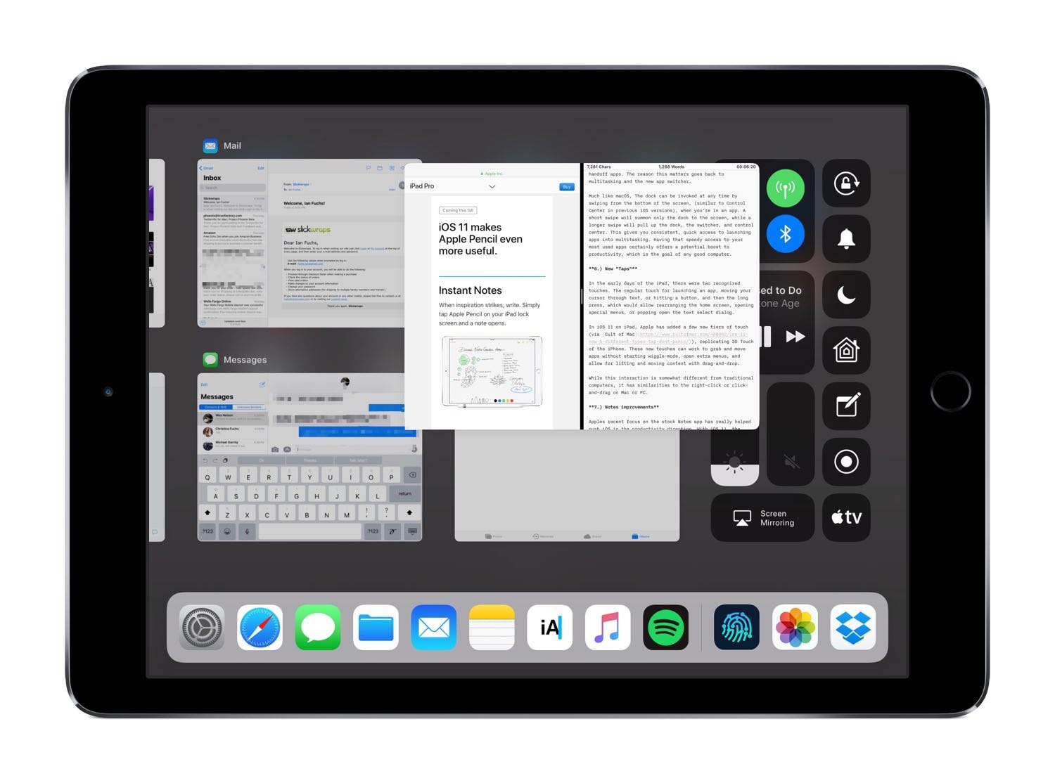 App Swithcher/ Control Center