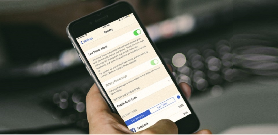 Tiết kiệm pin iOS 11