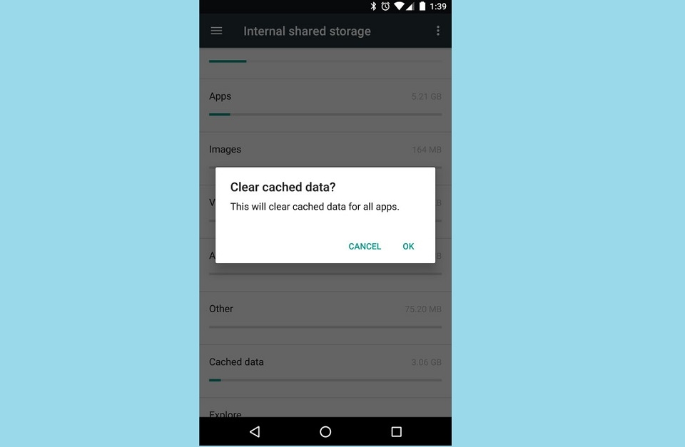 Xoá dữ liệu Cache