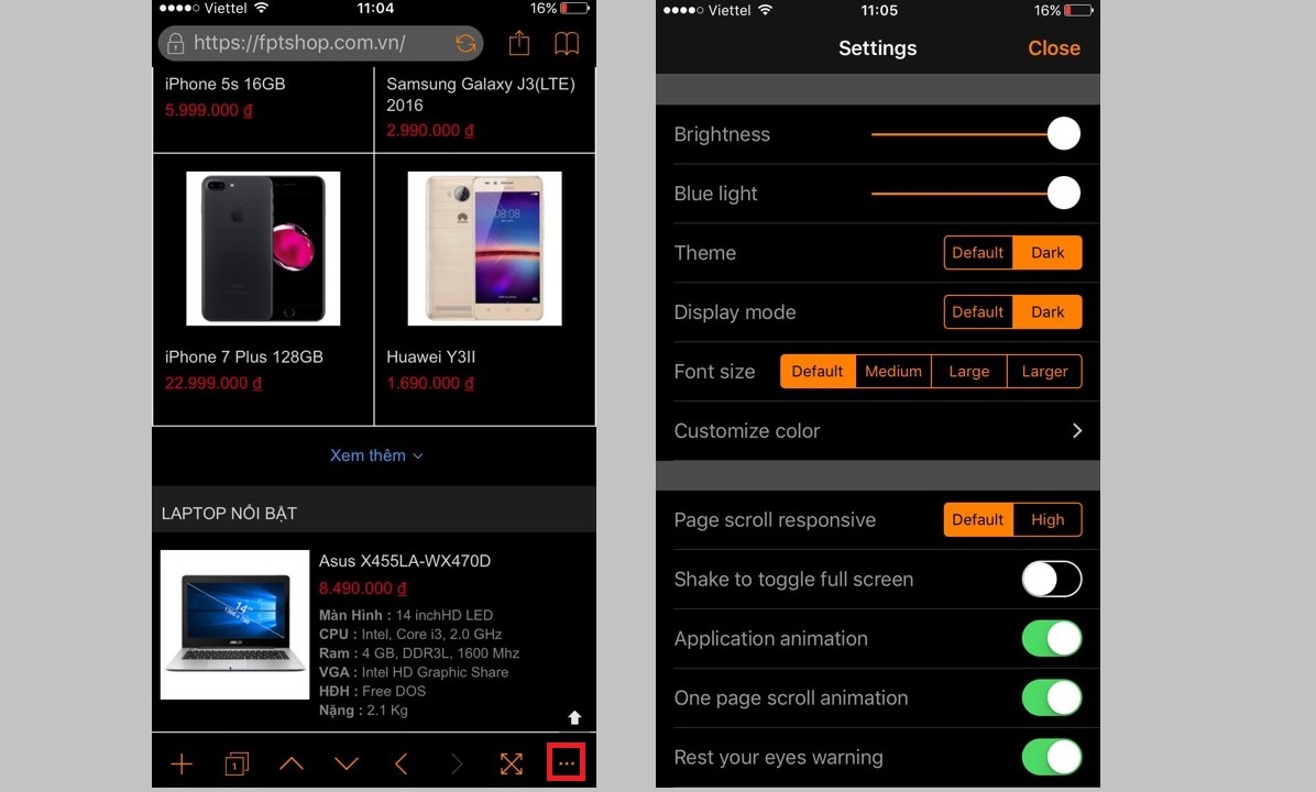 Hướng dẫn sử dụng Dark Night Browser Ảnh 2