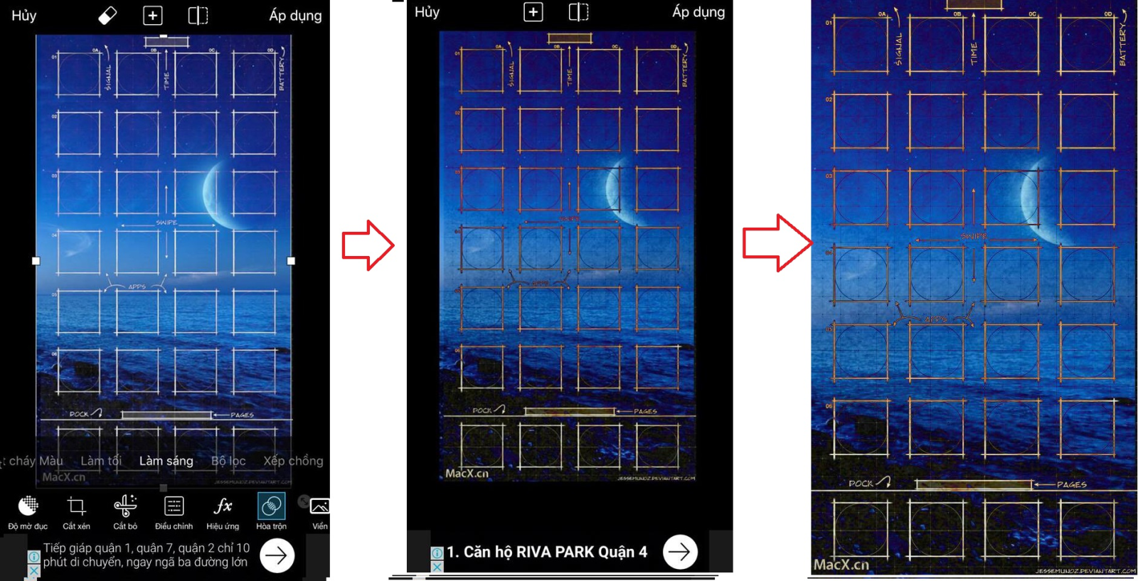 Bước 5: Thực hiện hoà trộn hình ảnh