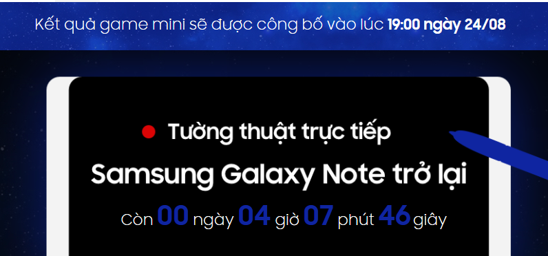 Tường thuật trực tiếp Galaxy Note 8