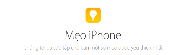 Mẹo iPhone