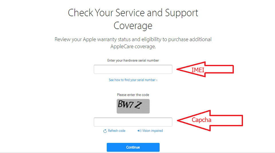 Nhập kiểm tra IMEI