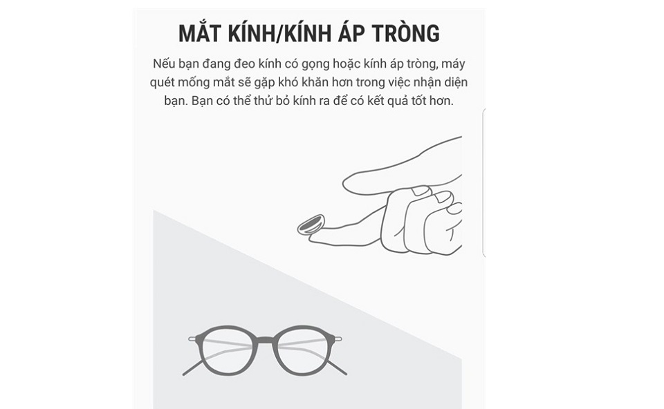 Tháo các phụ kiện hỗ trợ mắt