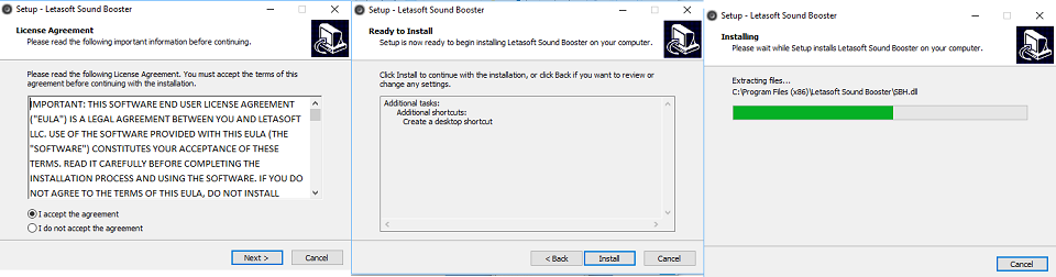 Cài đặt Sound Booster