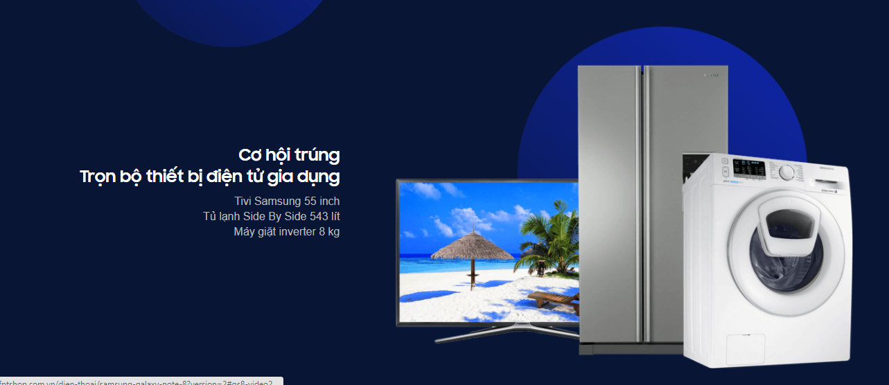 Phần quà thứ 3 – Cơ hội trúng trọn bộ thiết bị điện tử gia dụng