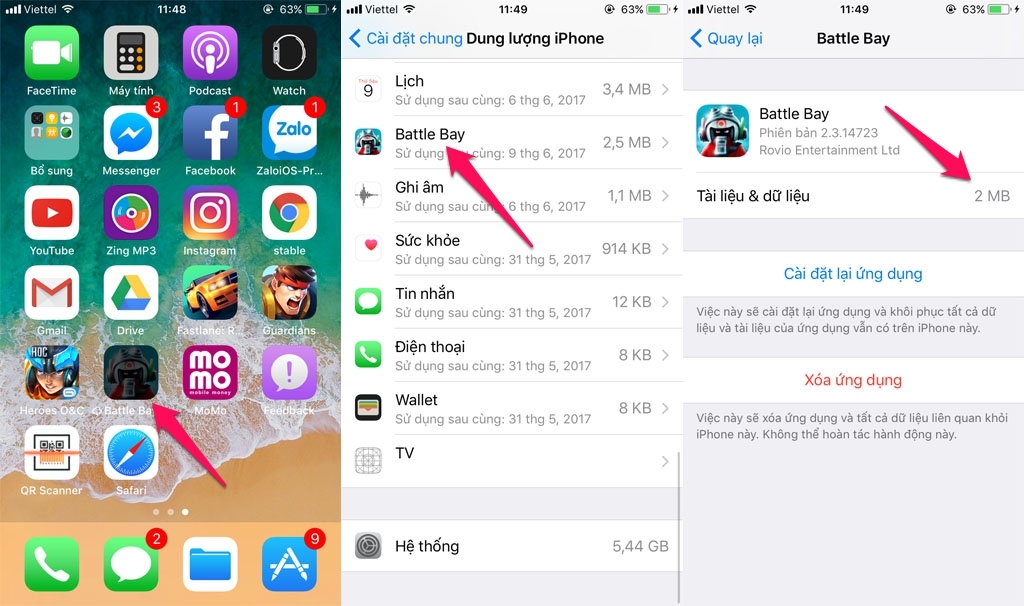 Gỡ bỏ ứng dụng 2
