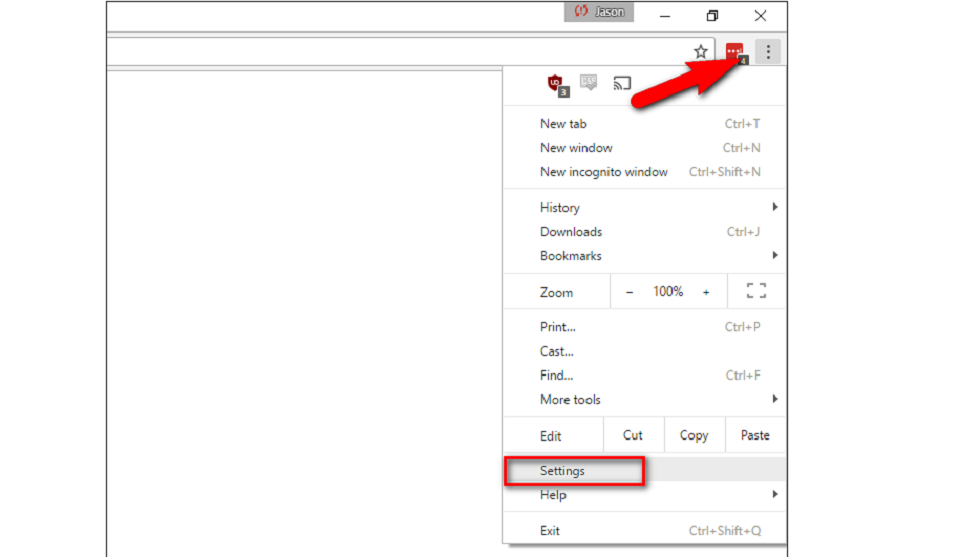 Vào trang Cài đặt