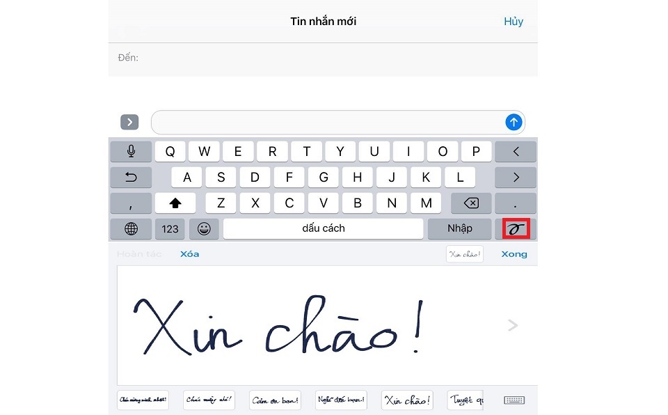 Gửi hình ảnh viết tay Gửi hình ảnh viết tay