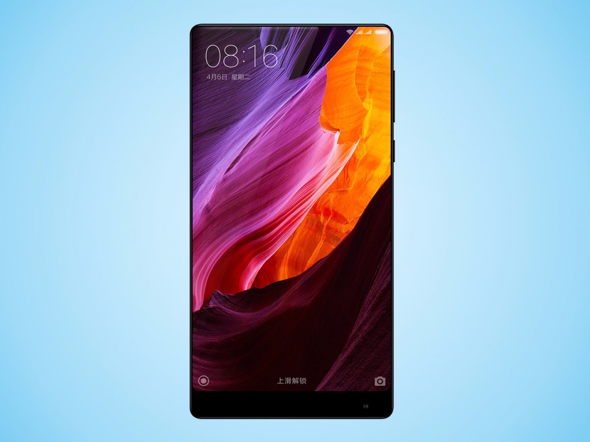 Thiết kế mặt trước của Xiaomi Mi Mix