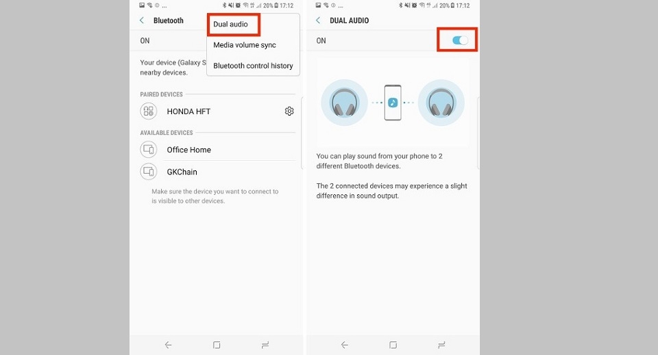 Nghe nhạc trên 2 thiết bị Bluetooth cùng lúc