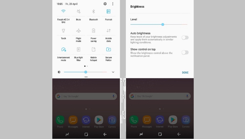Tắt tự động chỉnh độ sáng Tắt tự động chỉnh độ sáng