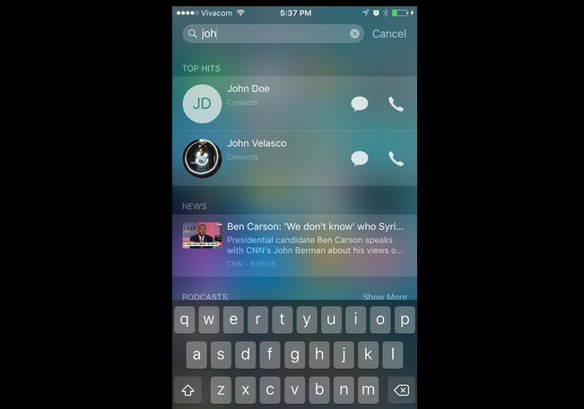 Tính năng mới trên iOS 9