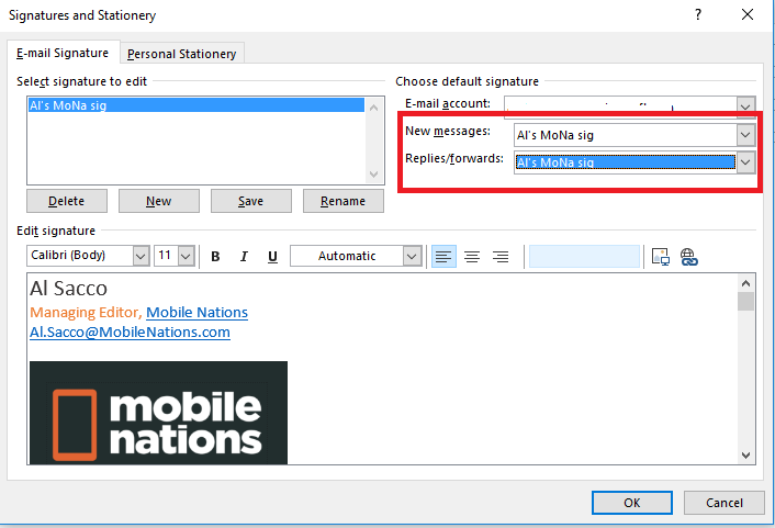 Hướng dẫn tạo chữ kí cho email trong Outlook - Ảnh 7