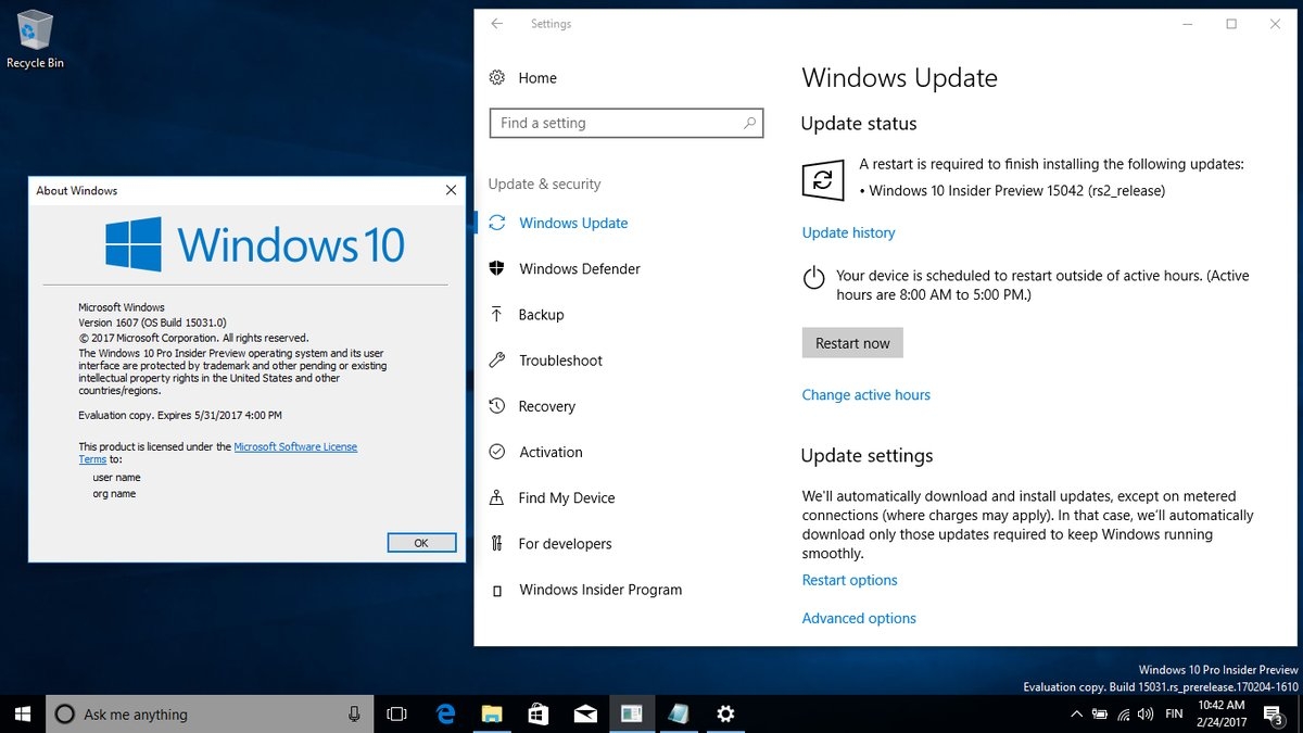 Tải về và trải nghiệm Windows 10 Build 15042 - Ảnh 4 Tải về và trải nghiệm Windows 10 Build 15042 - Ảnh 4