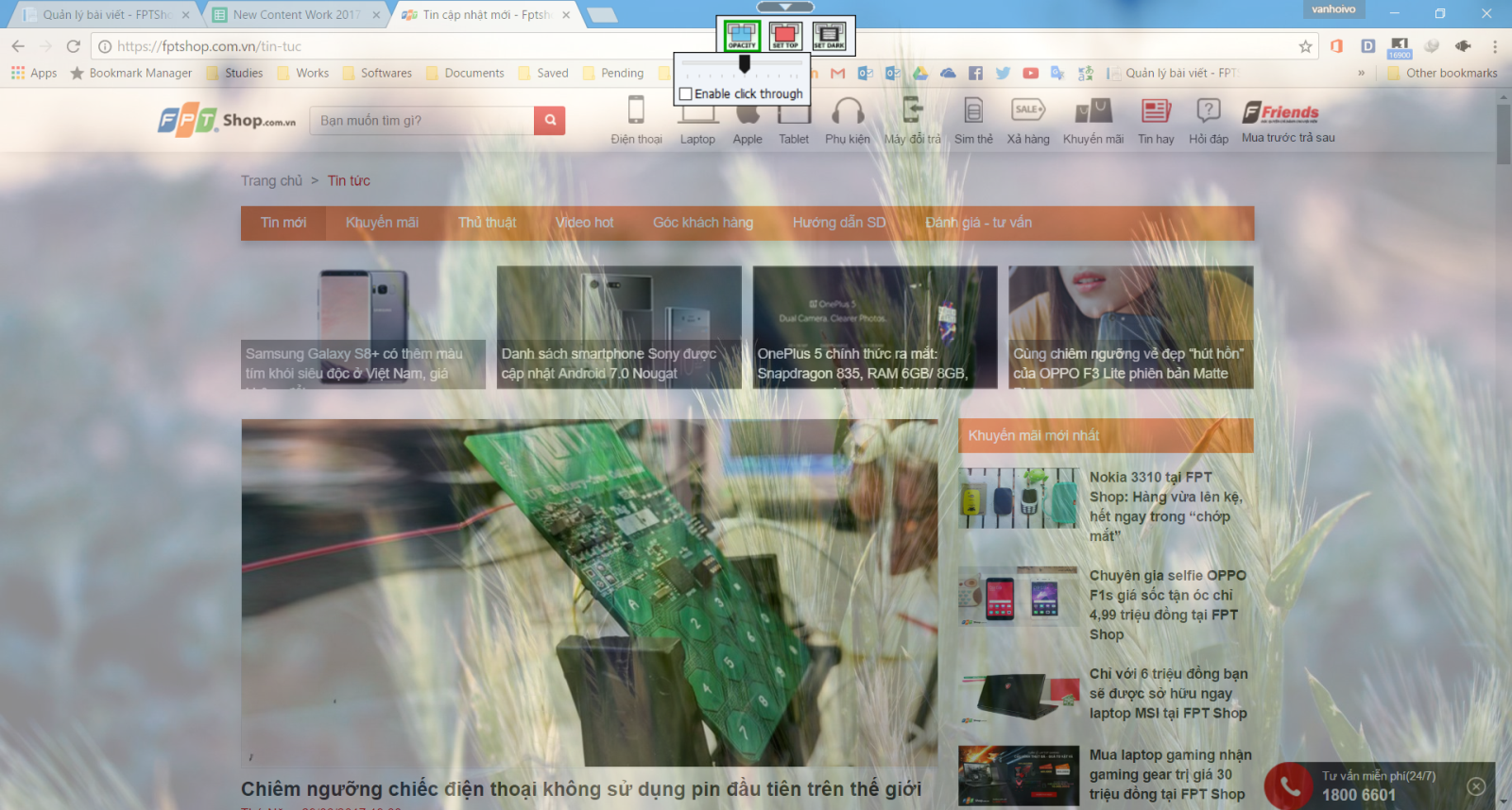 Mẹo bật chế độ trong suốt ứng dụng trên Windows 10 - Ảnh 3 Mẹo bật chế độ trong suốt ứng dụng trên Windows 10 - Ảnh 3