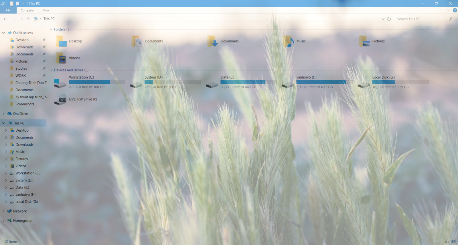 Mẹo bật chế độ trong suốt ứng dụng trên Windows 10 - Ảnh 5 Mẹo bật chế độ trong suốt ứng dụng trên Windows 10 - Ảnh 5