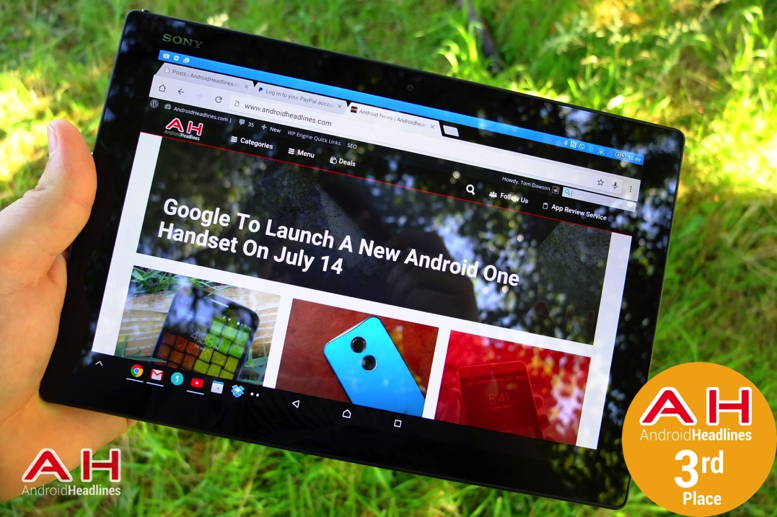 Xperia Z4 Tablet ở vị trí thứ 3