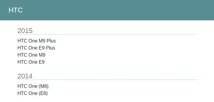 Danh sách điện thoại HTC được nâng cấp lên Android 6.0