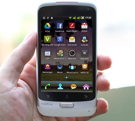 Giao diện trên Touch S01