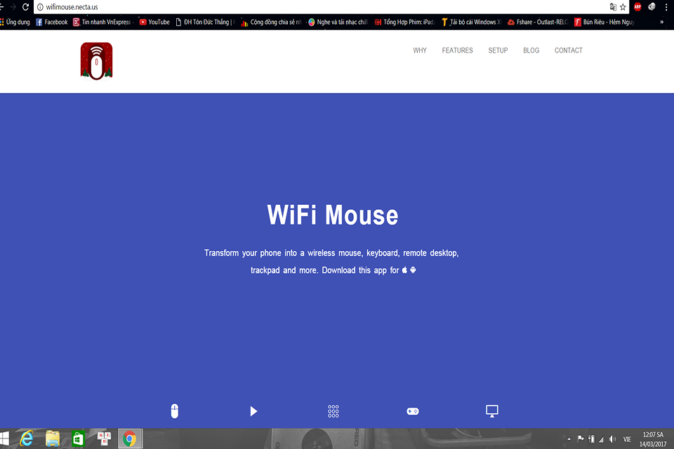 Wifi Mouse - công cụ hữu ích giúp điều khiển máy tính Wifi Mouse - công cụ hữu ích giúp điều khiển máy tính