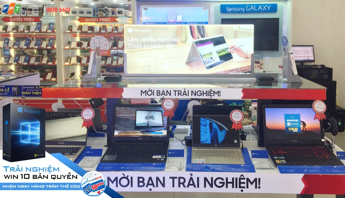 Live Demo Trải nghiệm Live Demo laptop, nhận hàng trăm thẻ cào giá trị từ FPT Shop