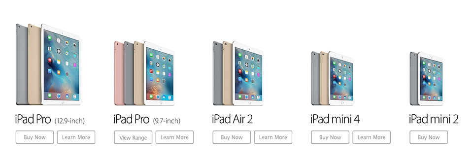 Apple âm thầm tăng dung lượng gấp đôi và giảm giá cho hầu hết các iPad Apple âm thầm tăng dung lượng gấp đôi và giảm giá cho hầu hết các iPad