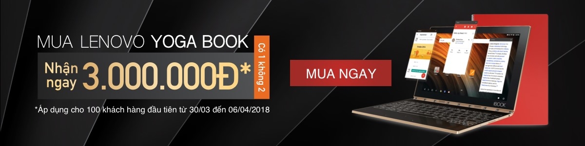 Lenovo Yoga Book Lenovo Yoga Book giảm 3 triệu đồng tại FPT Shop