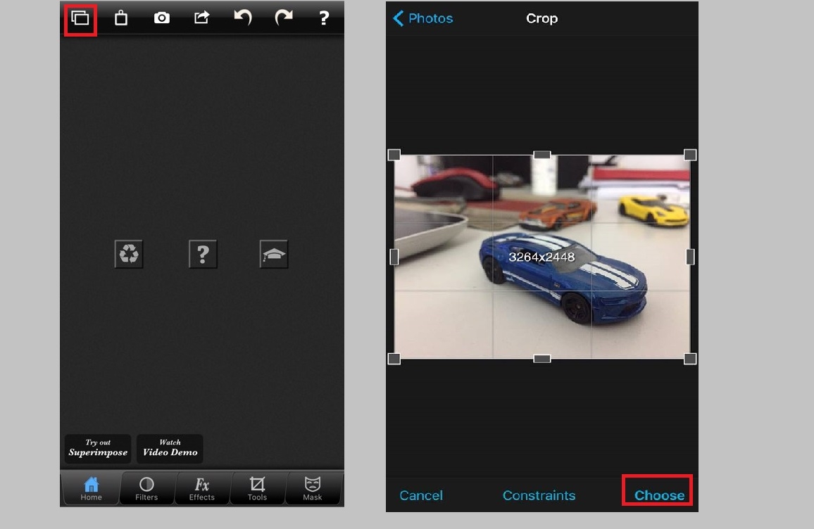 Bước 3: Chọn ảnh chỉnh sửa Bước 3: Chọn ảnh chỉnh sửa