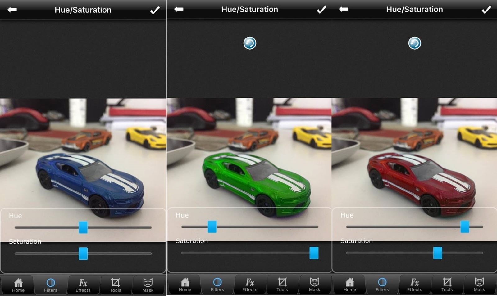 Bước 5: Đổi màu sắc chủ thể Bước 5: Đổi màu sắc chủ thể